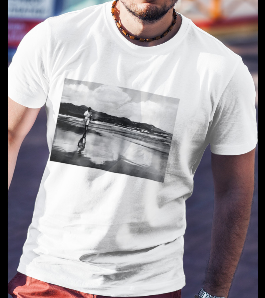 Leslie Cheung Days Of Being Wild Beach Scene Fortune Star Media Black And White Photography T-Shirt