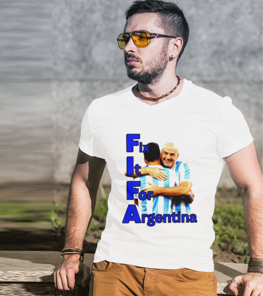Fix It For Argentina FIFA Hug T-Shirt