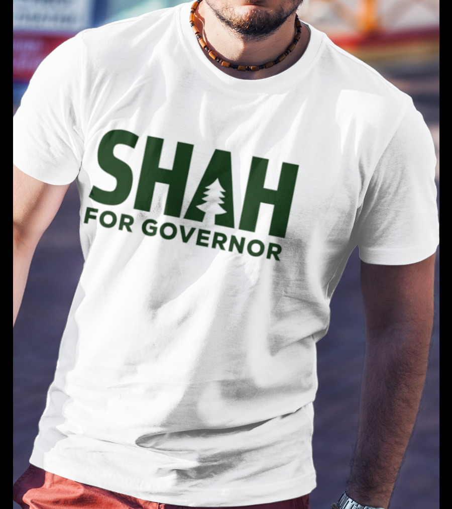 SHAH For Governor 2026 Tree T-Shirt