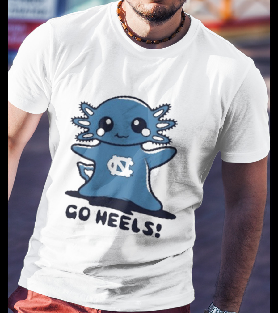 UNC Axolotl Go Heels Cute College Sports T-Shirt
