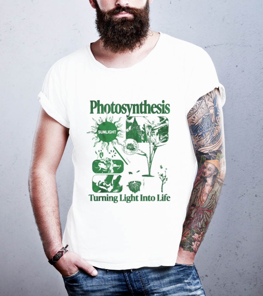 Photosynthesis Turning Light Into Life Science Botanical Diagrams T-Shirt