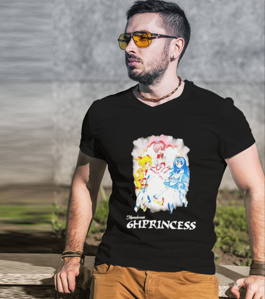 Mononoke 6HPPrincess Anime Characters Colorful Trio T-Shirt