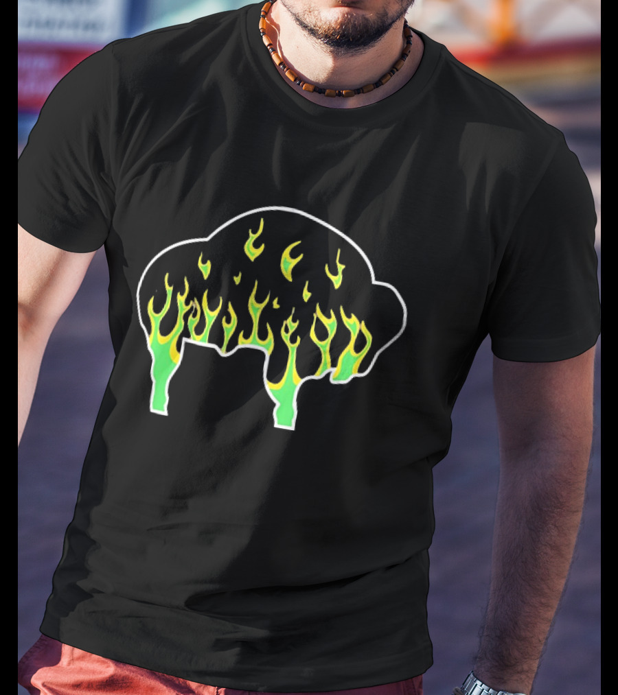 Buffalo Flaming Buffalo Fire T-Shirt