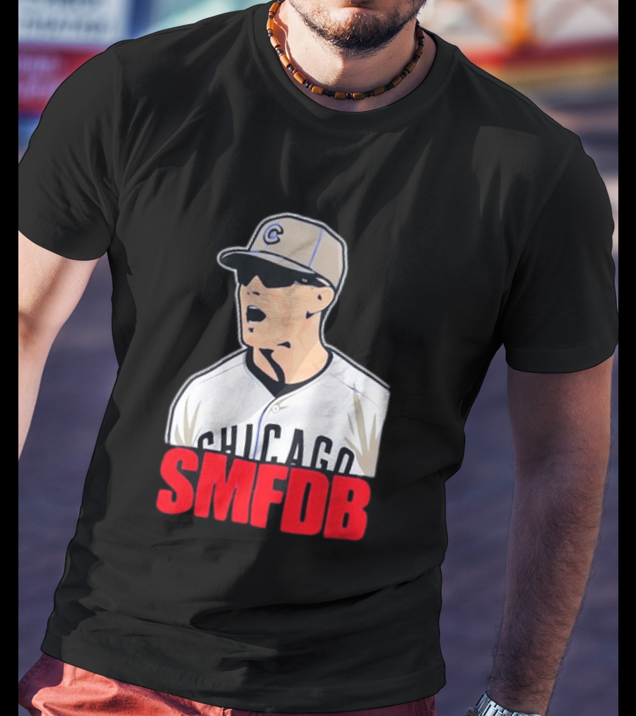 Chicago Cubs SMFDB Manager Yelling Iconic Baseball Team Fan T-Shirt