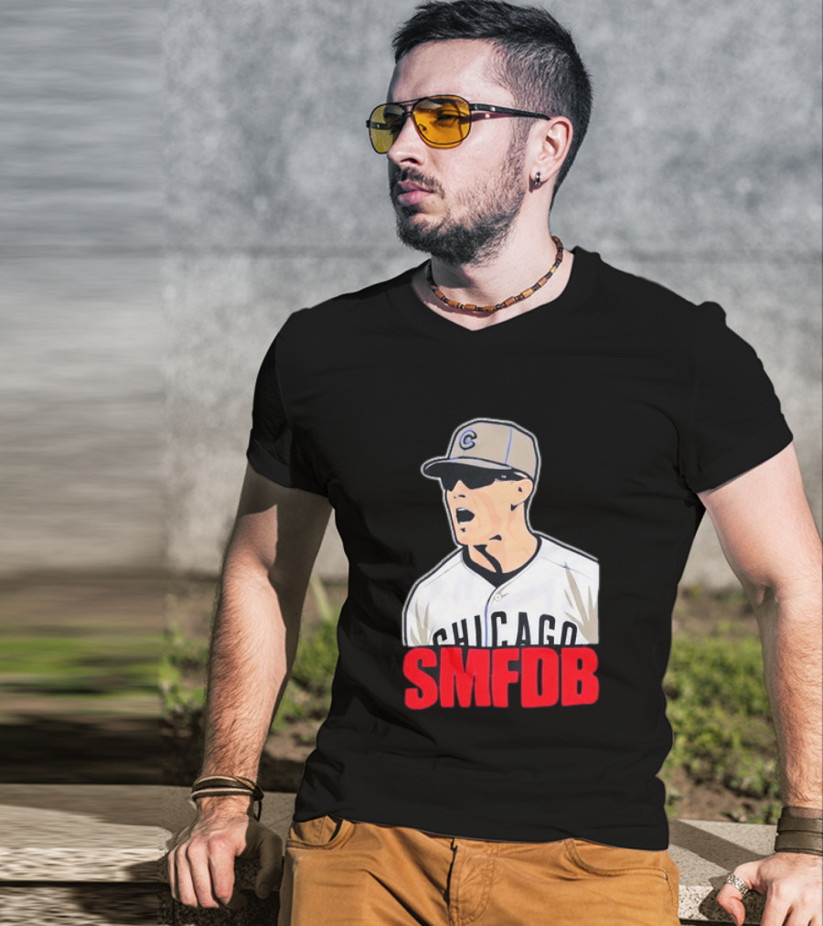Chicago Cubs SMFDB Manager Yelling Iconic Baseball Team Fan T-Shirt