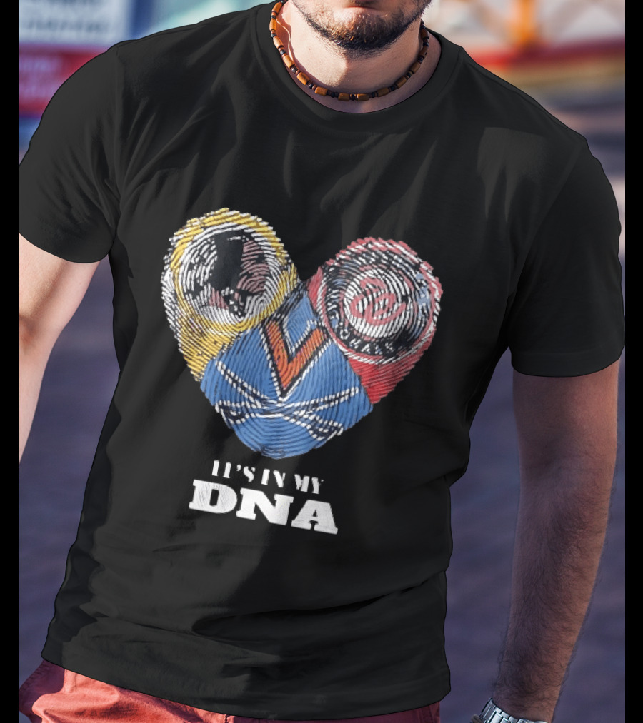 Virginia Cavaliers It's In My DNA Unique Fingerprint T-Shirt