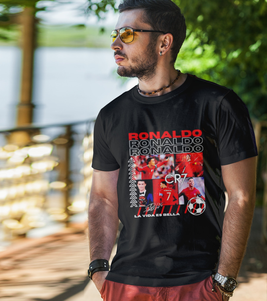 Ronaldo CR7 Portugal La Vida Es Bella T-Shirt