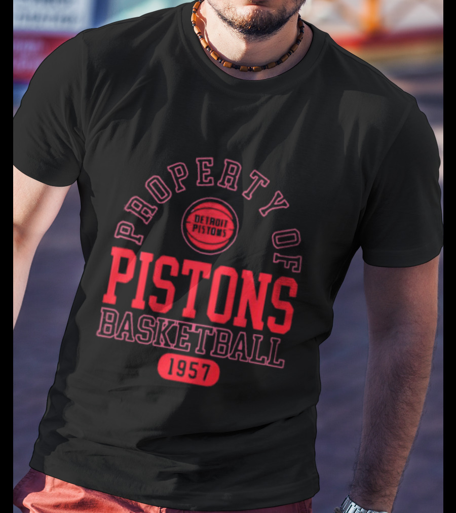 Property Of Pistons Basketball 1957 Detroit Pistons T-Shirt