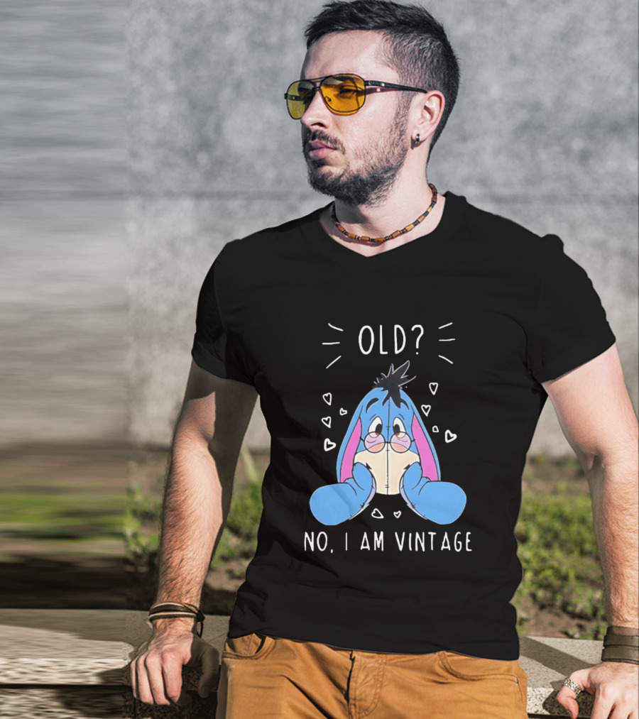 Old No I Am Vintage Disney Eeyore Wearing Glasses T-Shirt