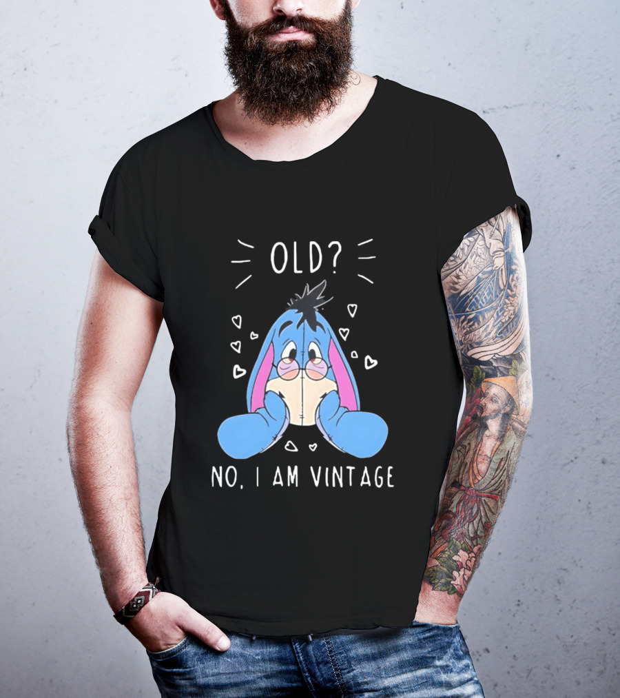 Old No I Am Vintage Disney Eeyore Wearing Glasses T-Shirt