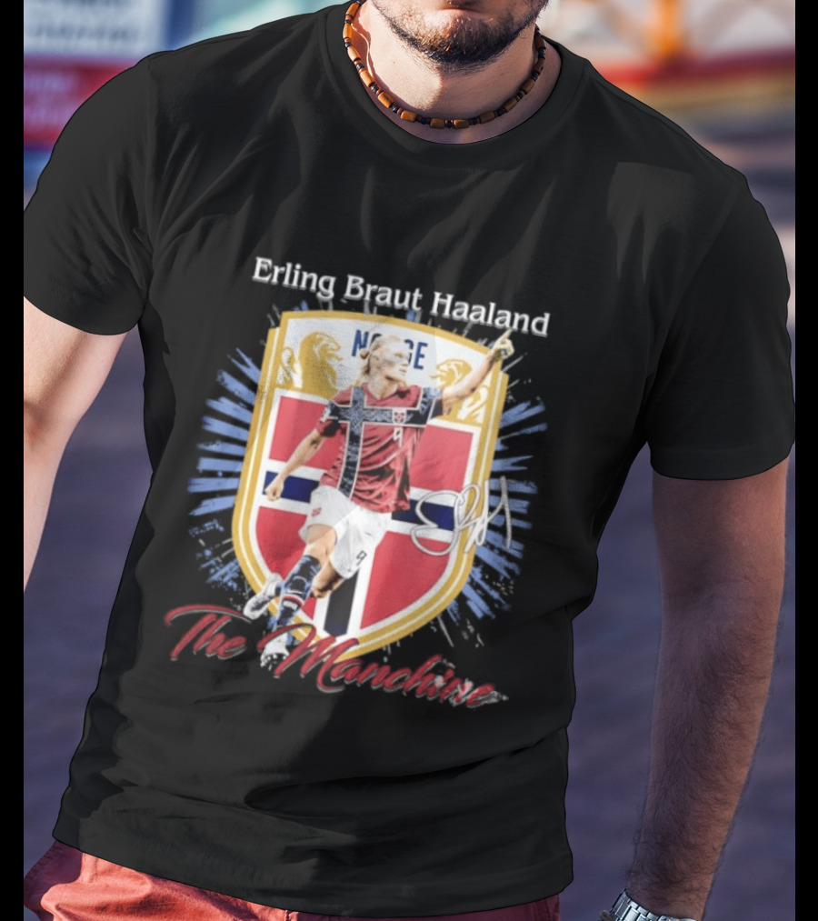 Erling Braut Haaland Norway National Team The Manchine Norway T-Shirt