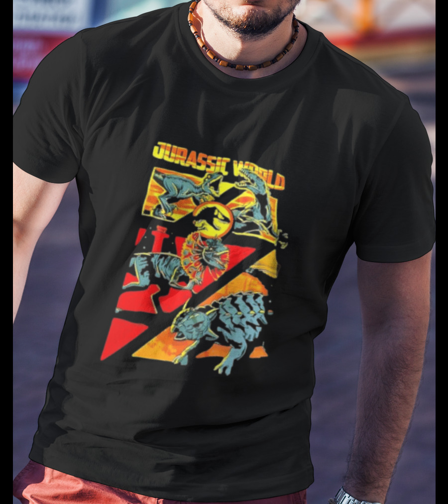 Velociraptor Dilophosaurus Ankylosaurus Jurassic World Dinosaurs T-Shirt