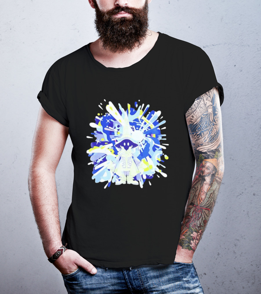 Vivi Ornitier Final Fantasy Black Mage Magic Stars Explosion T-Shirt