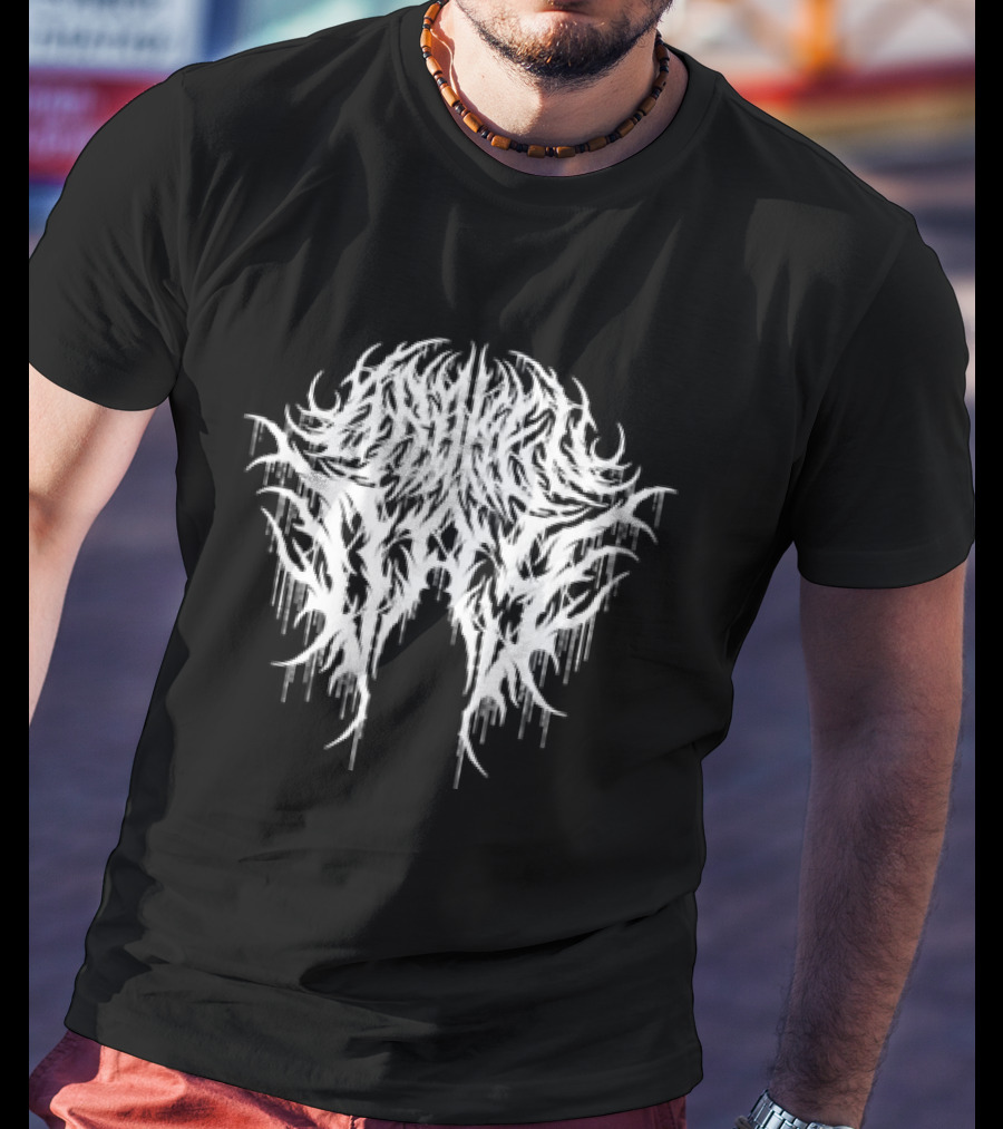 Orphalis Death Metal Band Logo White Grunge T-Shirt