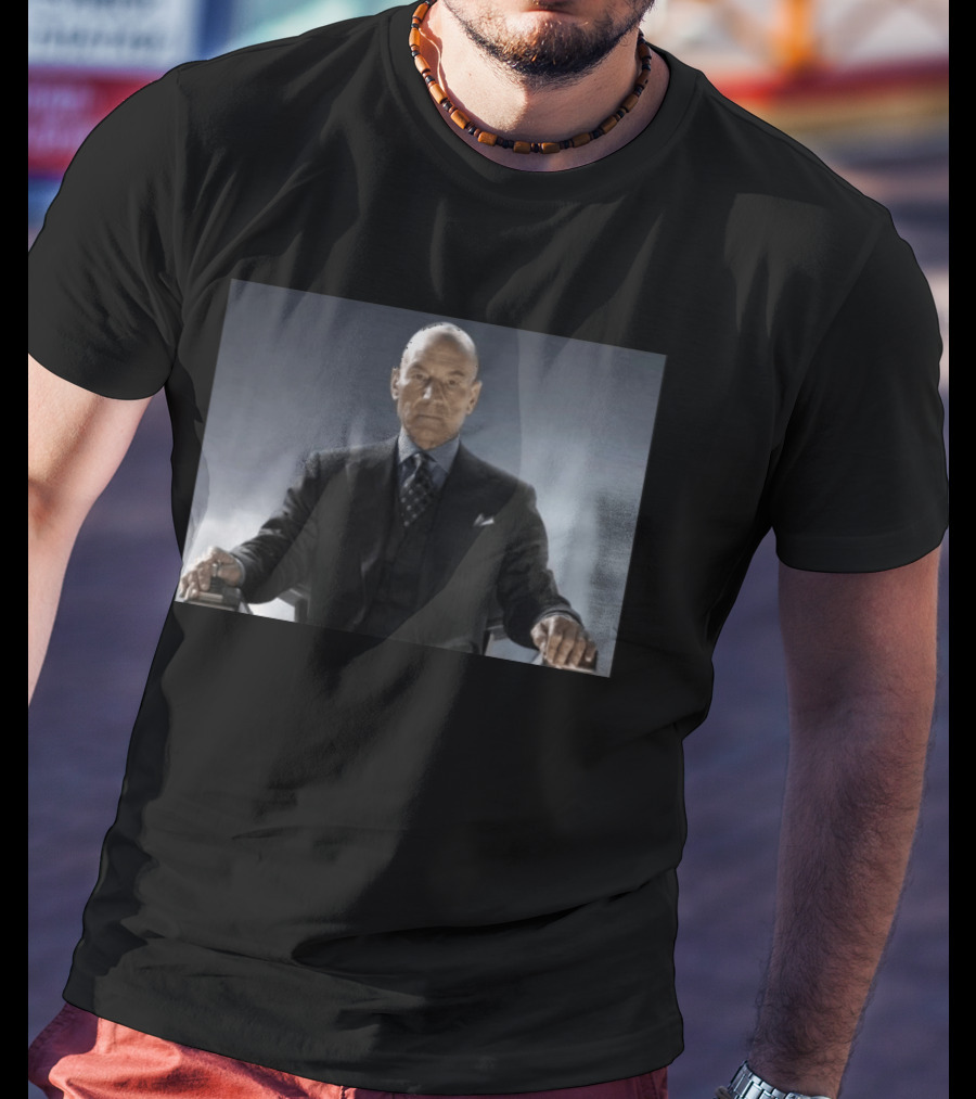 Patrick Stewart Never Retires Iconic Star Role Suit Image T-Shirt