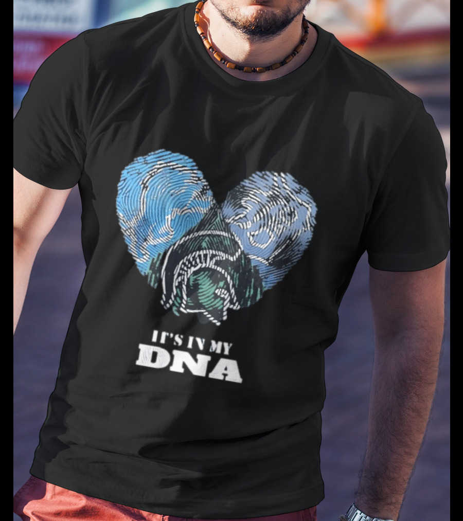 Heart Fingerprint Dog Breed Lover It's In My DNA T-Shirt