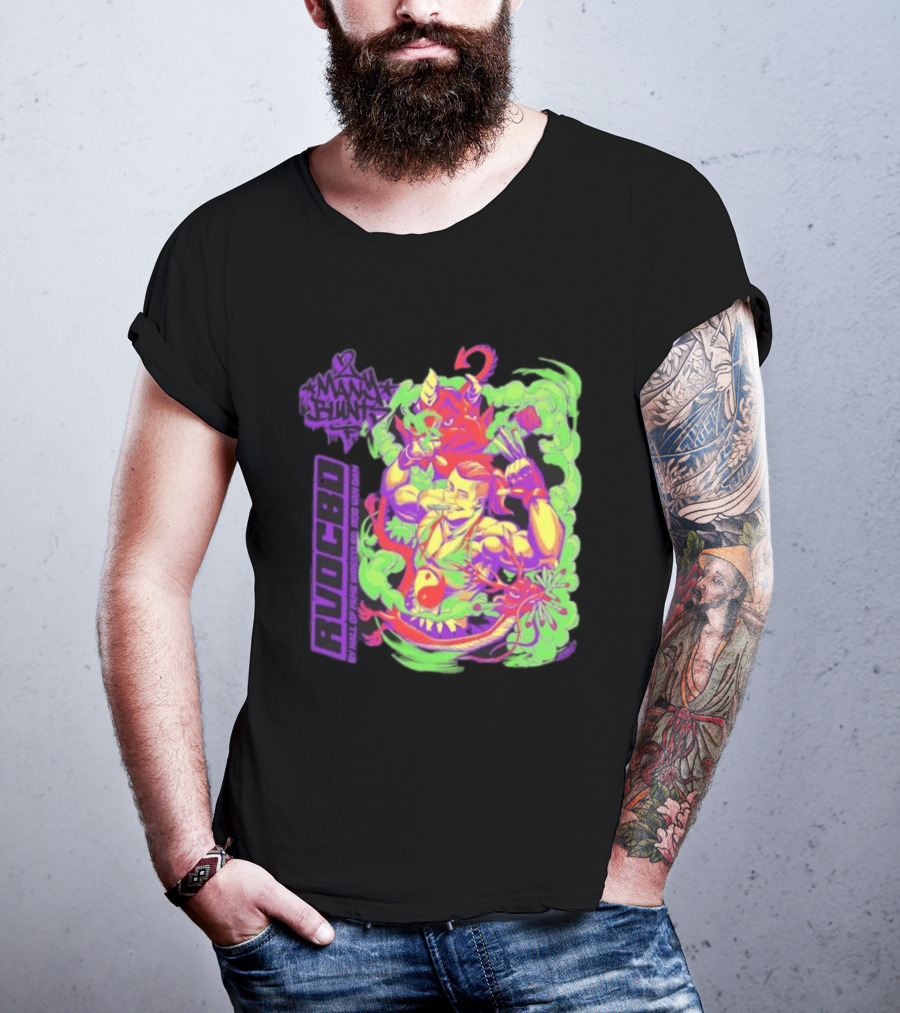 Rob Van Dam 2 Many Blunts RVD CBD Hall Of Fame Wrestler Psychedelic Smoke Dragons T-Shirt