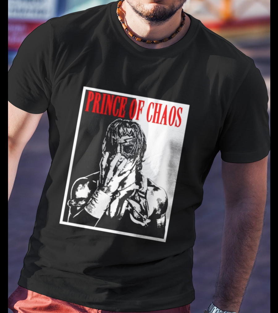 Shado Jr Prince Of Chaos Wrestling Lucha Libre Masked Wrestler T-Shirt