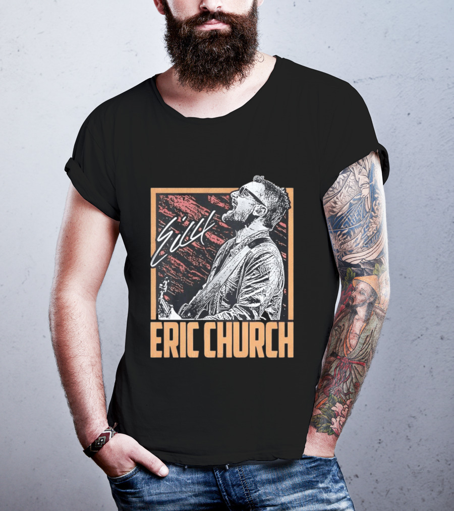 Sick Eric Church Live Singing Performance T-Shirt