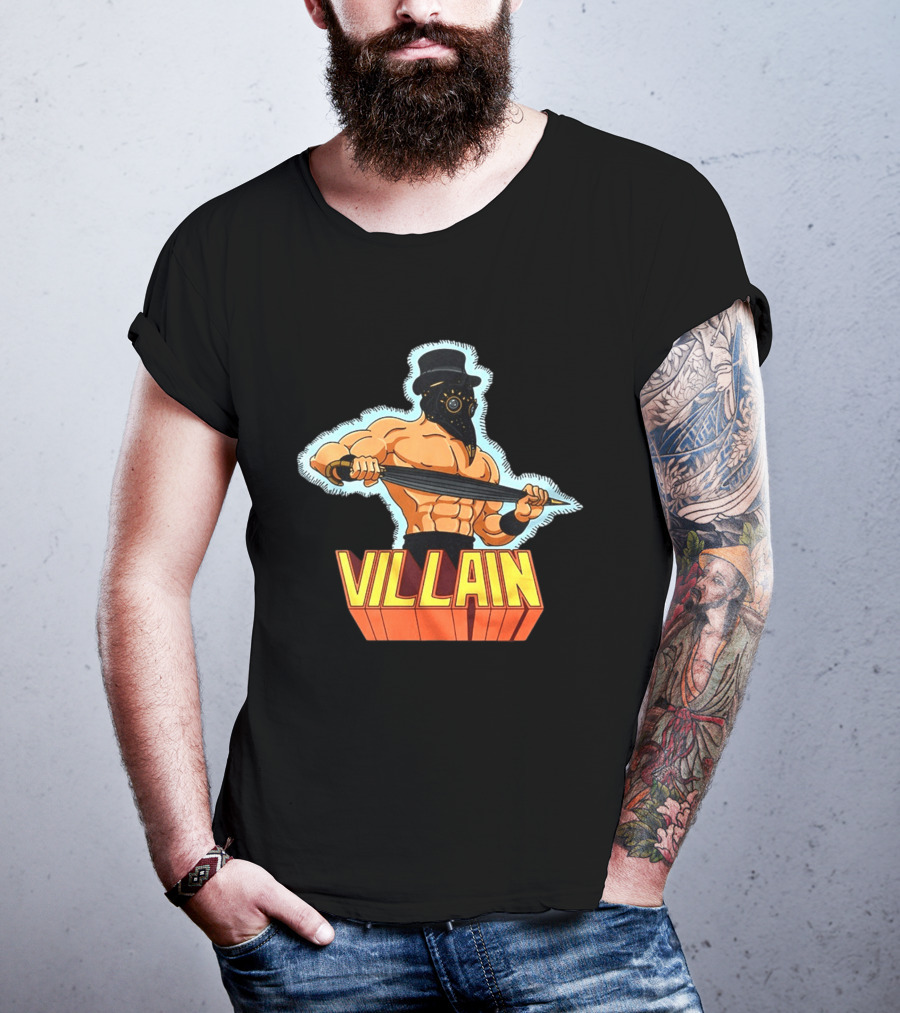Villain Plague Doctor Warrior With Sword T-Shirt