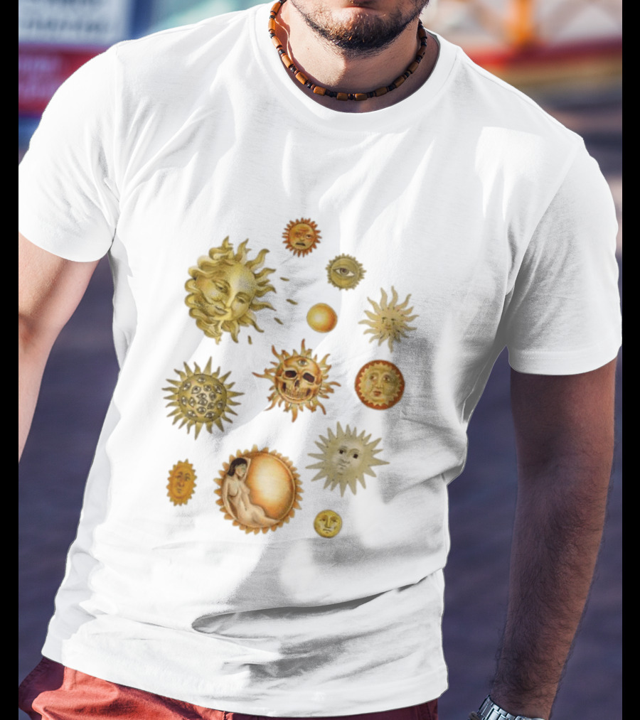 Celestial Sun Orbs Alchemy Mystic Symbols Occult Mystical T-Shirt