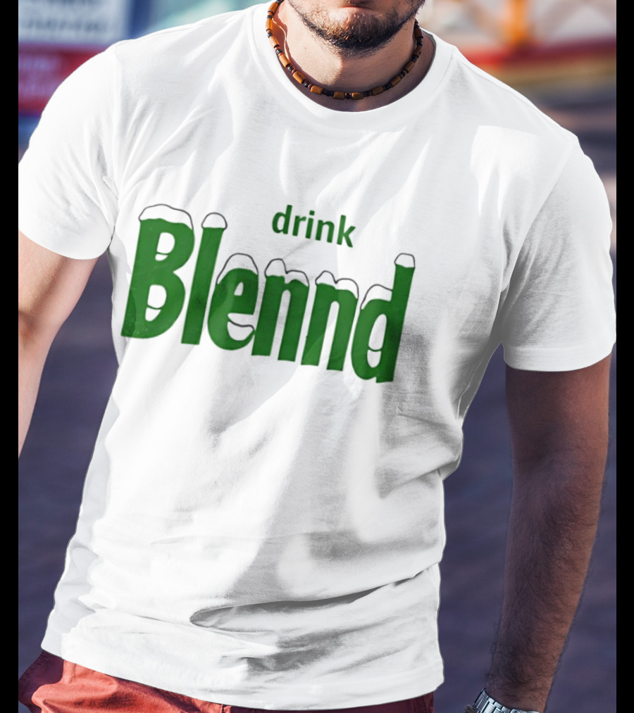 Refresh Your Routine Drink Blennd Green T-Shirt