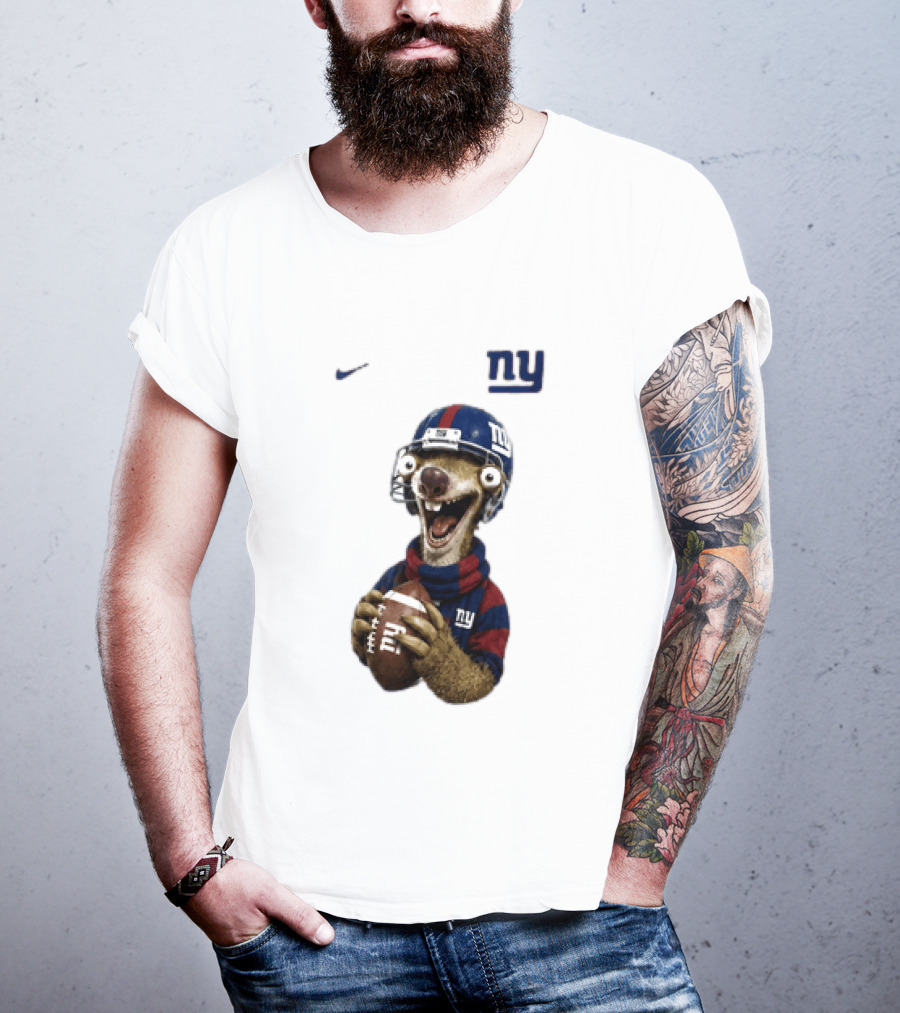 Sid The Sloth New York Giants Football NFL Fan Gear T-Shirt