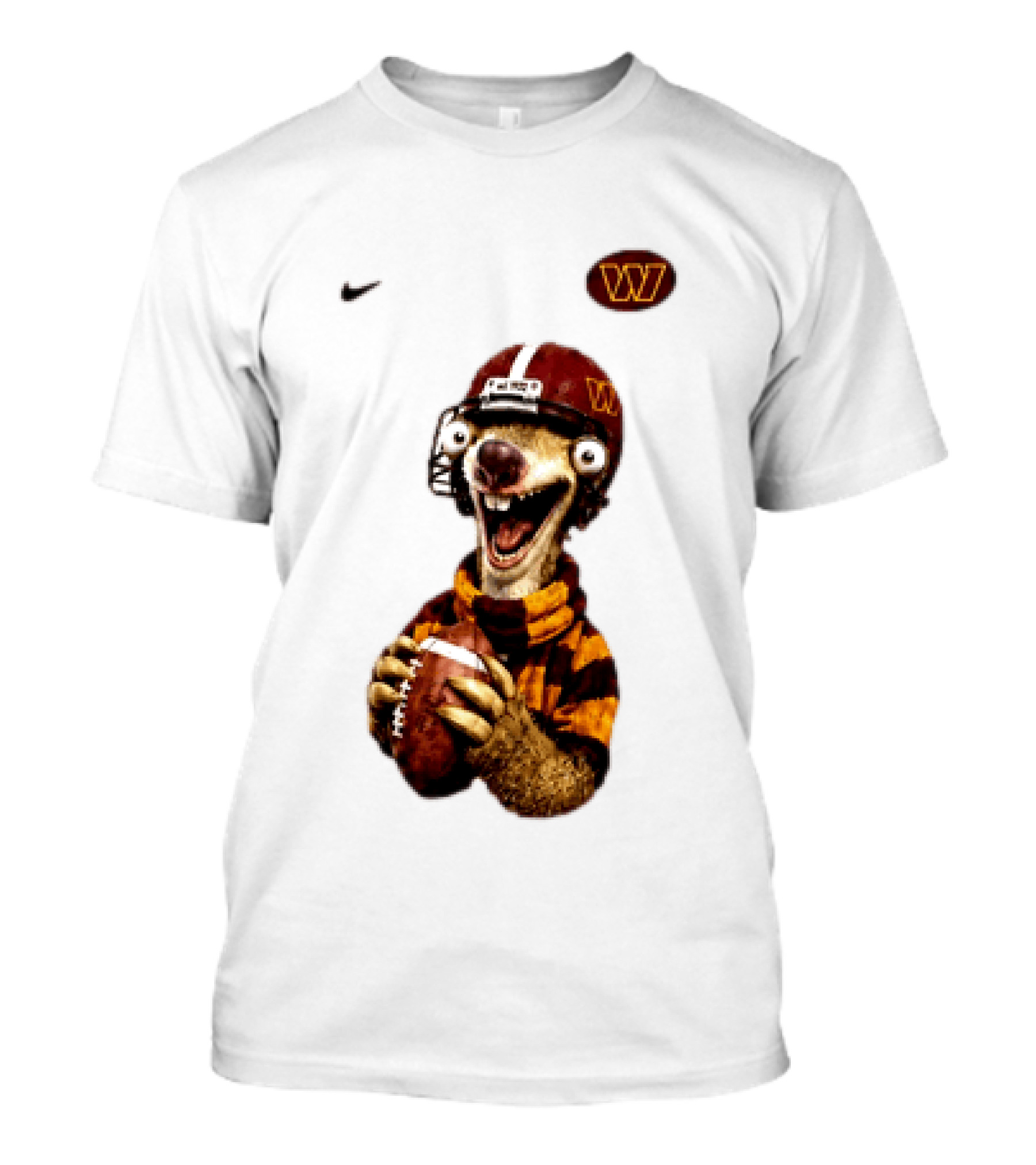 Sid The Sloth Washington Commanders Football Helmet Nike T-Shirt