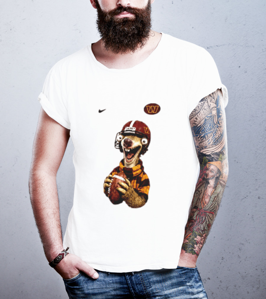 Sid The Sloth Washington Commanders Football Helmet Nike T-Shirt