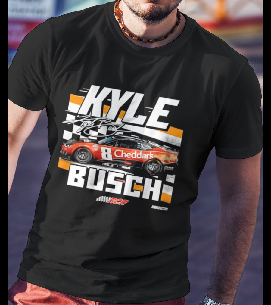 Kyle Busch Cheddar's NASCAR 8 Richard Childress Racing RCR T-Shirt