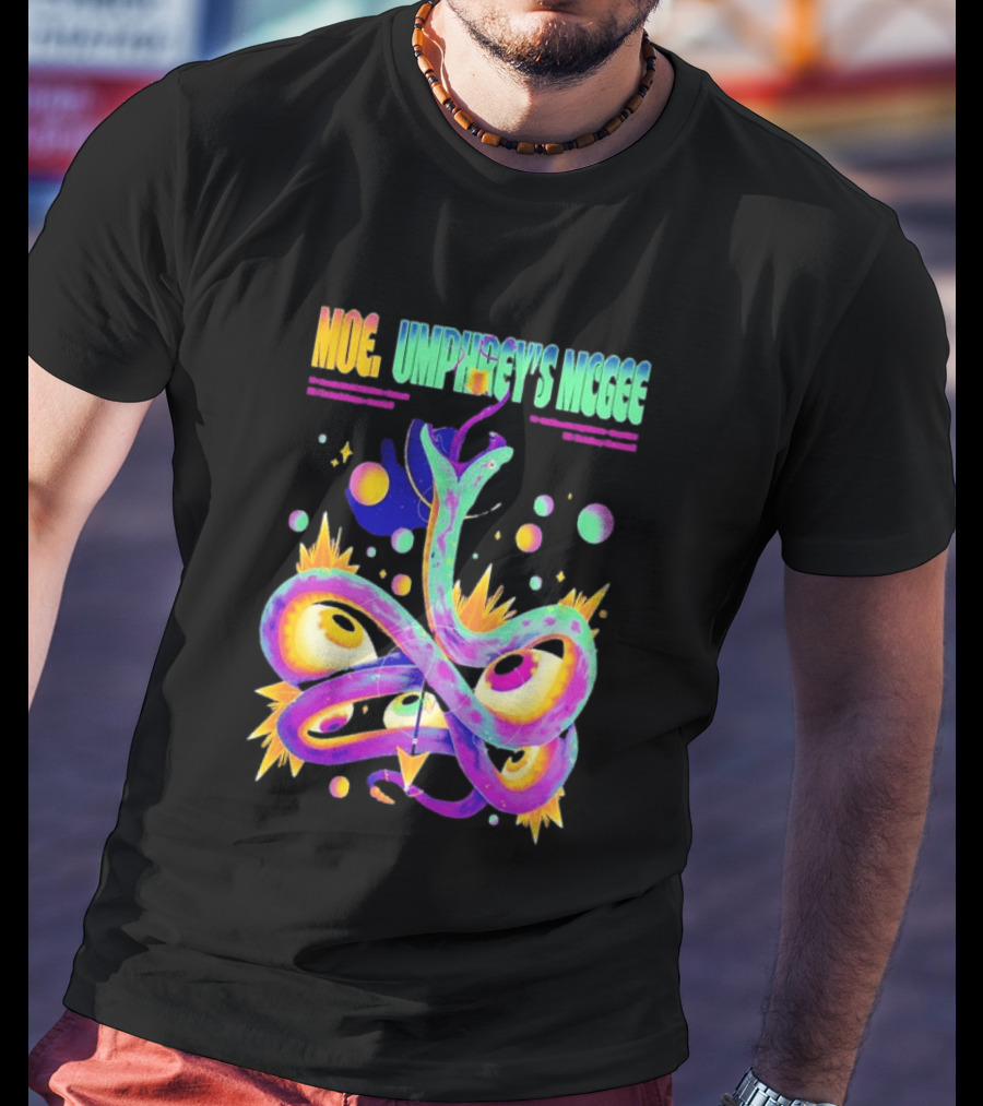 Moe. Umphrey's McGee July 2026 Tour Psychedelic Spiral T-Shirt