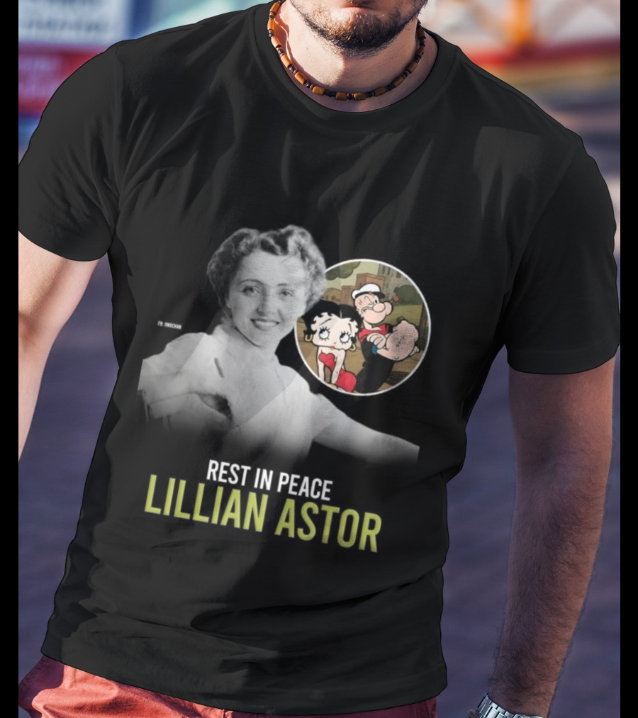 Rest In Peace Lillian Astor Betty Boop Popeye T-Shirt