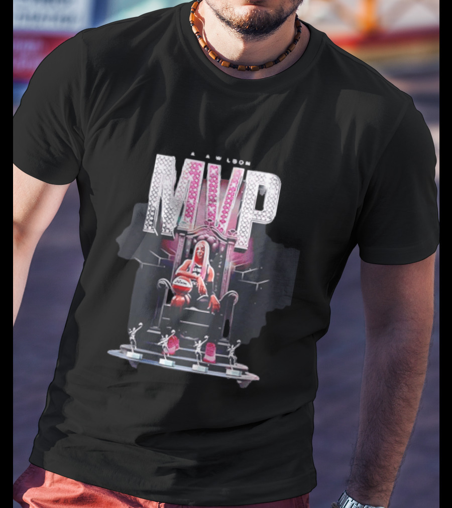 A'ja Wilson MVP Throne Las Vegas Aces Basketball Trophy T-Shirt