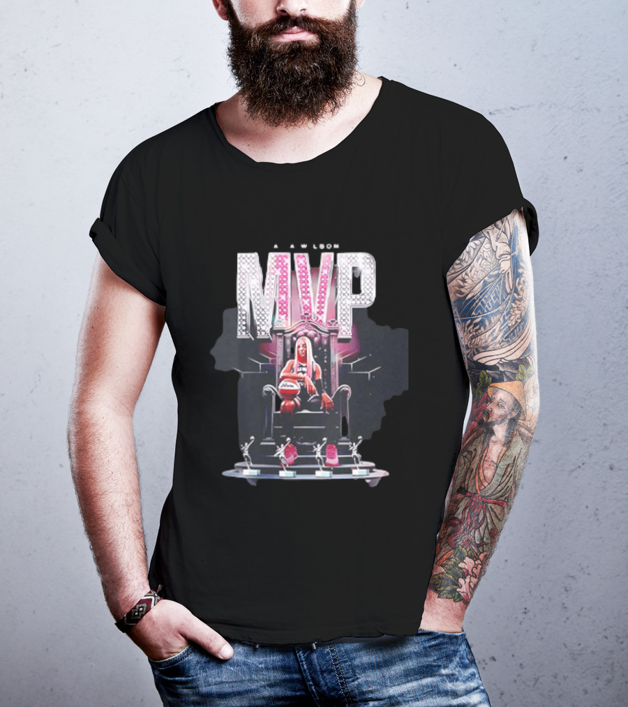 A'ja Wilson MVP Throne Las Vegas Aces Basketball Trophy T-Shirt