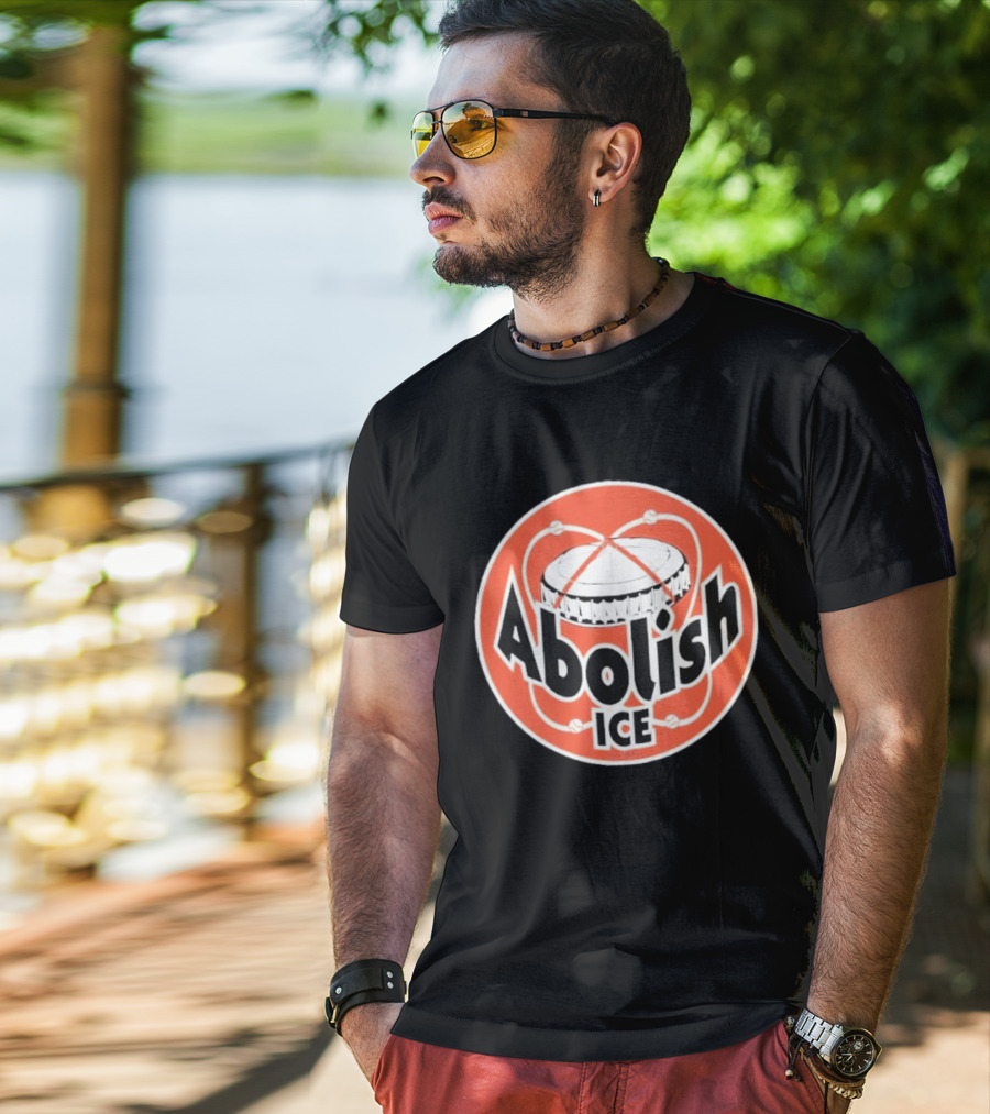 Abolish Ice Houston Astrodome Retro Baseball T-Shirt