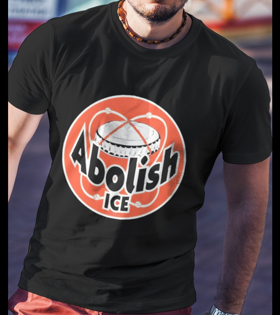 Abolish Ice Houston Astrodome Retro Baseball T-Shirt