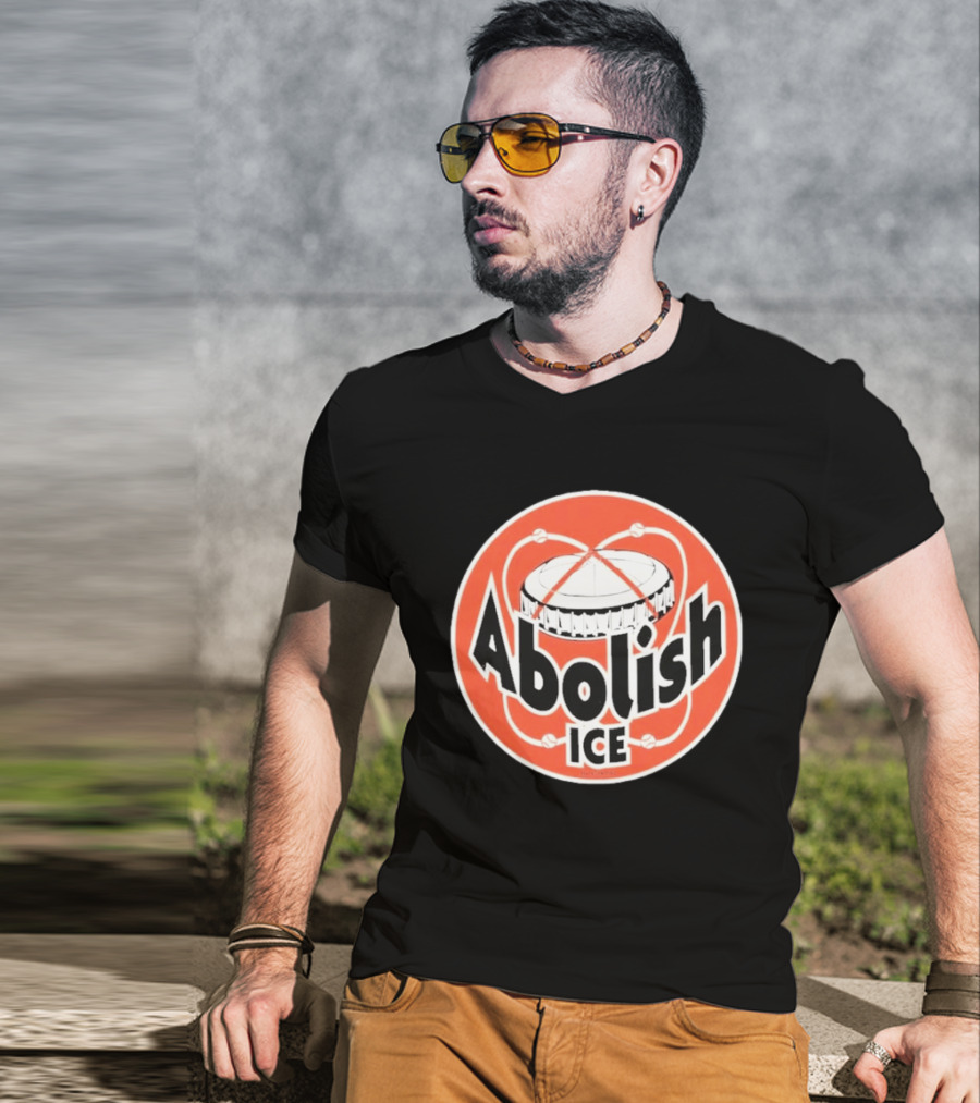 Abolish Ice Houston Astrodome Retro Baseball T-Shirt