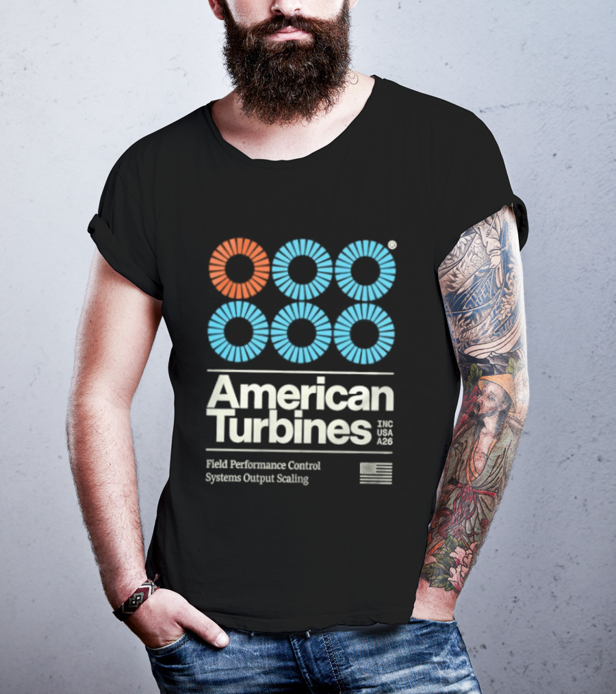 American Turbines Inc USA A26 Field Performance Control Systems Output Scaling T-Shirt