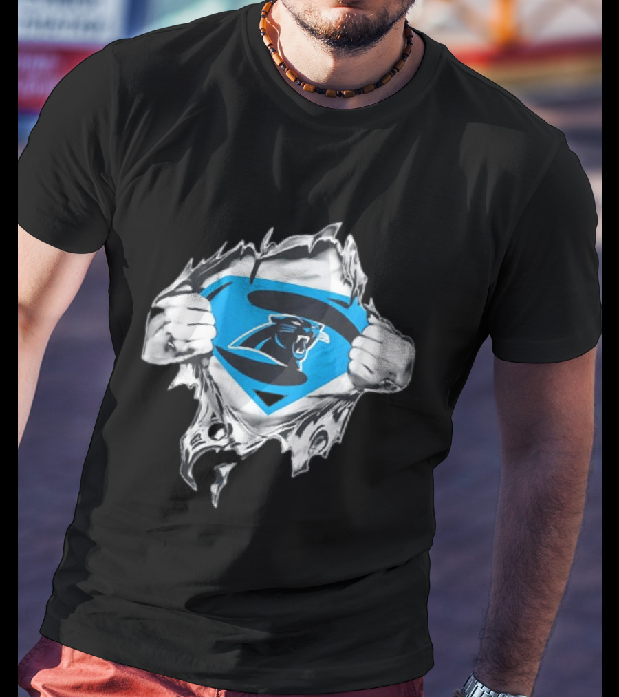 Carolina Panthers Superman Inspired Fan T-Shirt