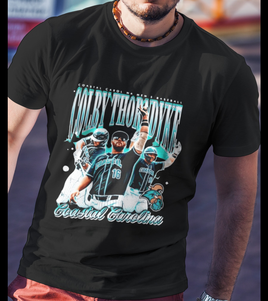 Coastal Carolina Chanticleers Colby Thoradyke Baseball Coastal Carolina T-Shirt