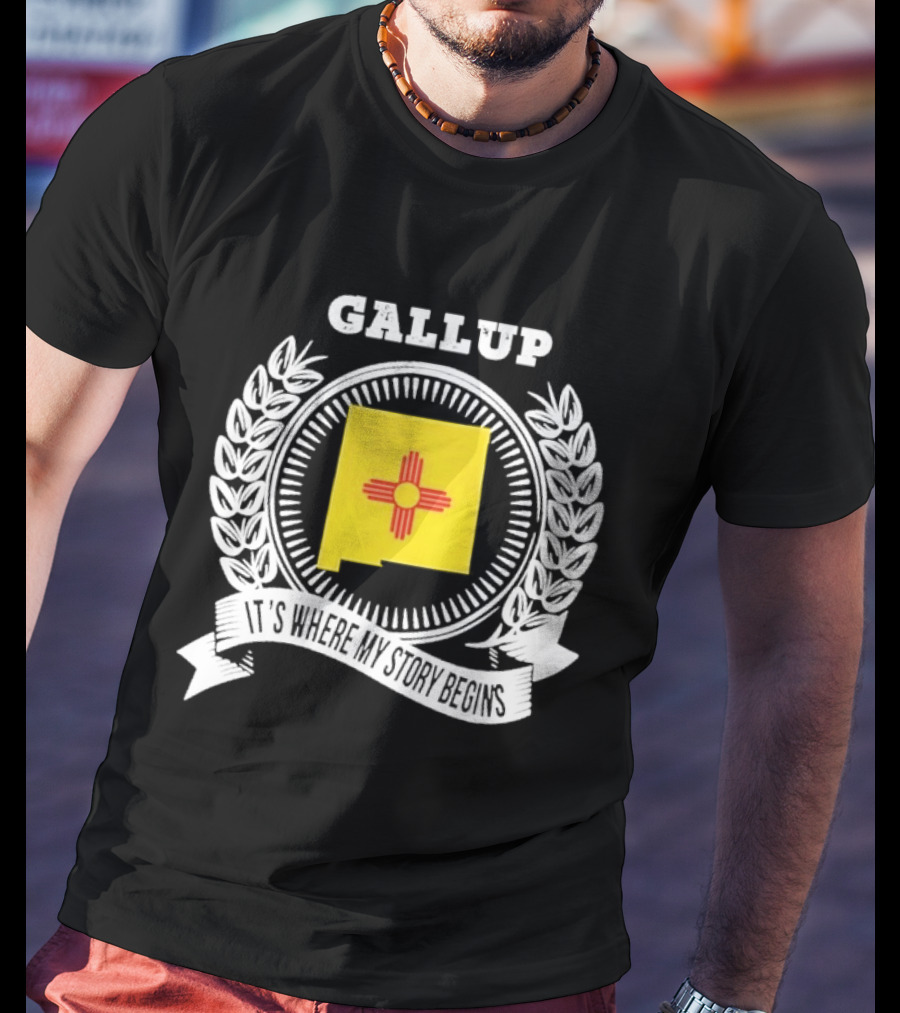 Gallup New Mexico Zia Symbol It's Where My Story Begins T-Shirt