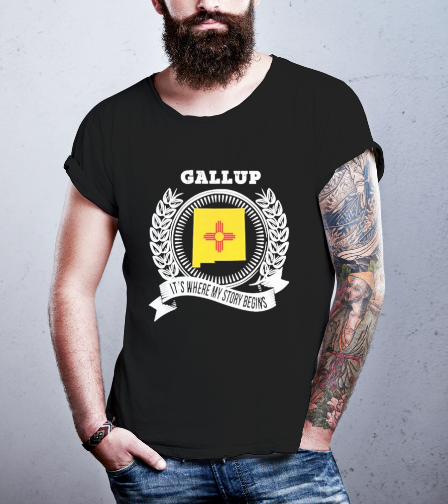 Gallup New Mexico Zia Symbol It's Where My Story Begins T-Shirt