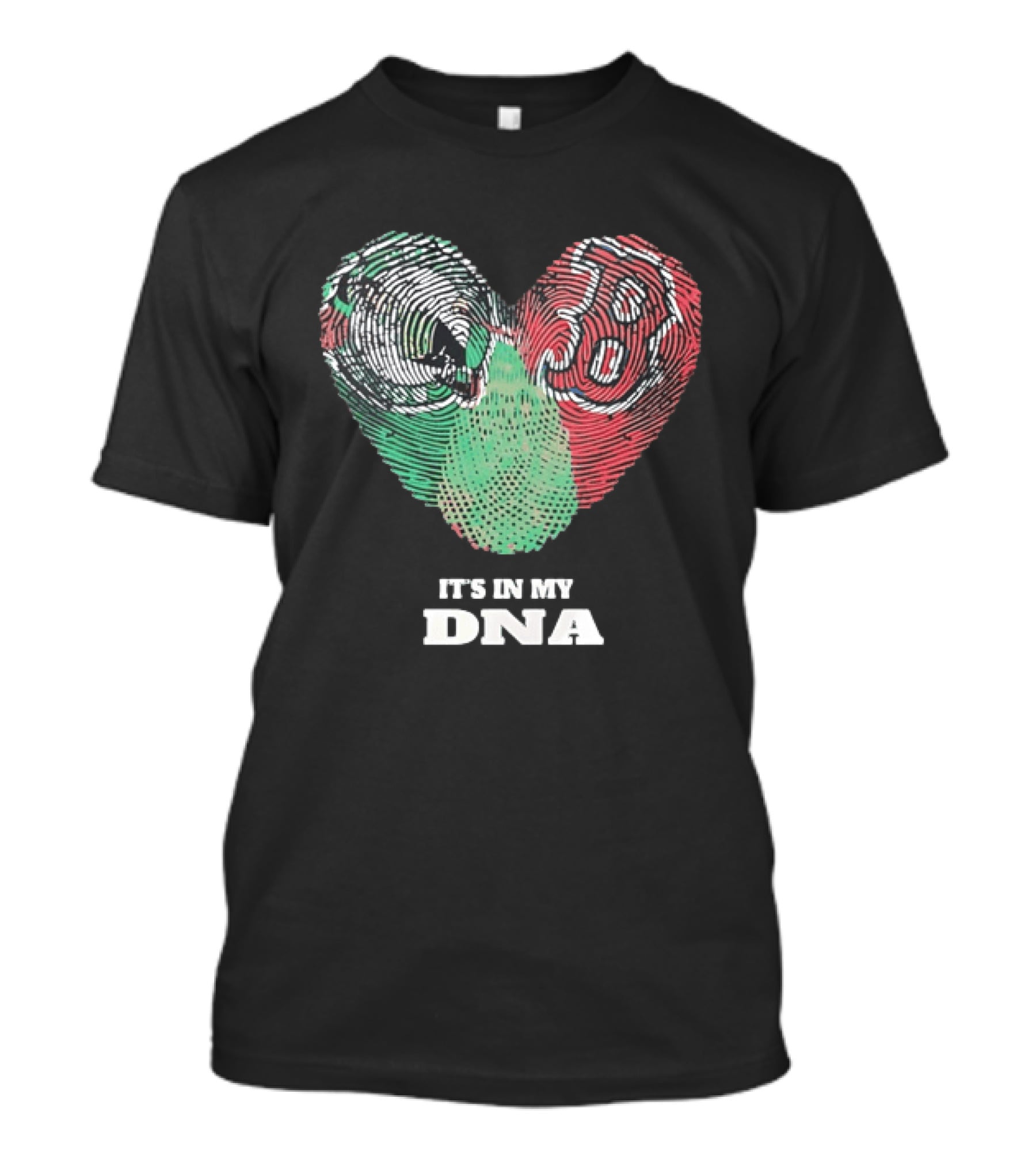 It’s In My DNA Heart Flag T-Shirt