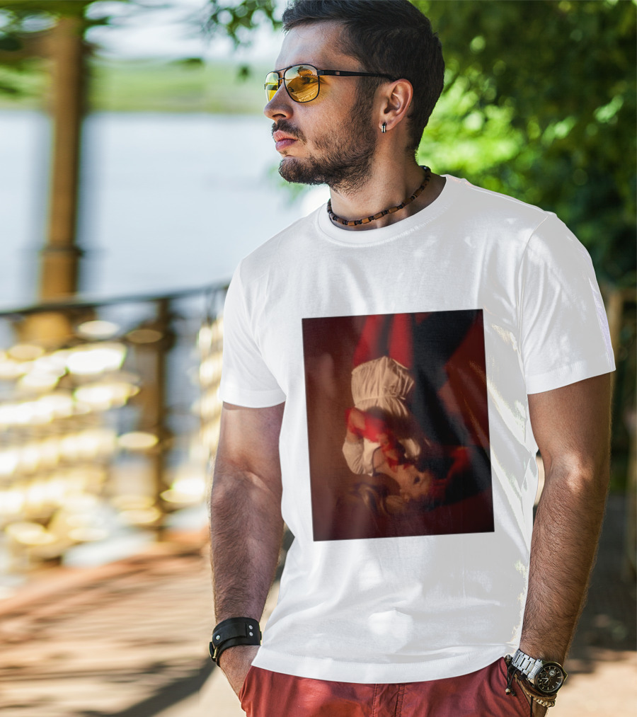 Ariana Grande Red And White Eternal Sunshine Aesthetic T-Shirt