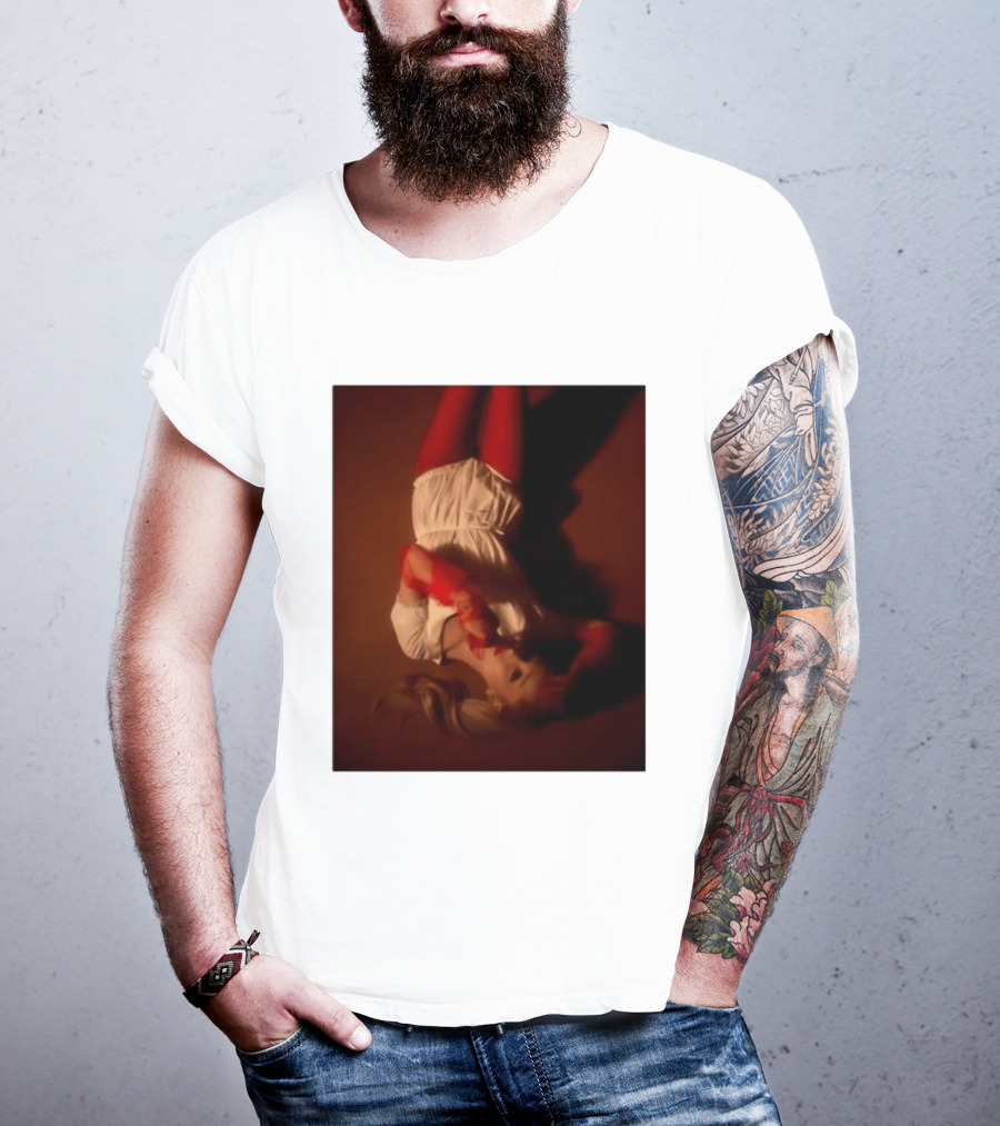 Ariana Grande Red And White Eternal Sunshine Aesthetic T-Shirt