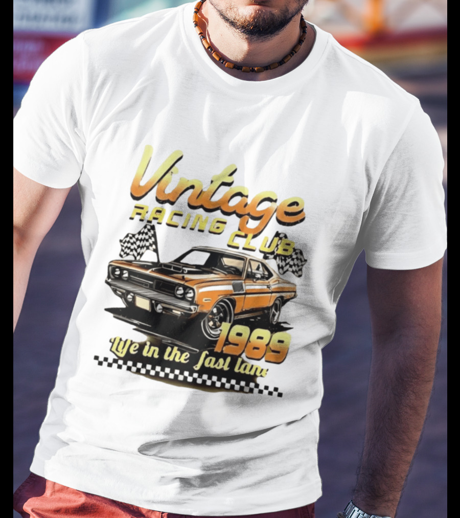 Vintage Racing Club 1989 Life In The Fast Lane T-Shirt