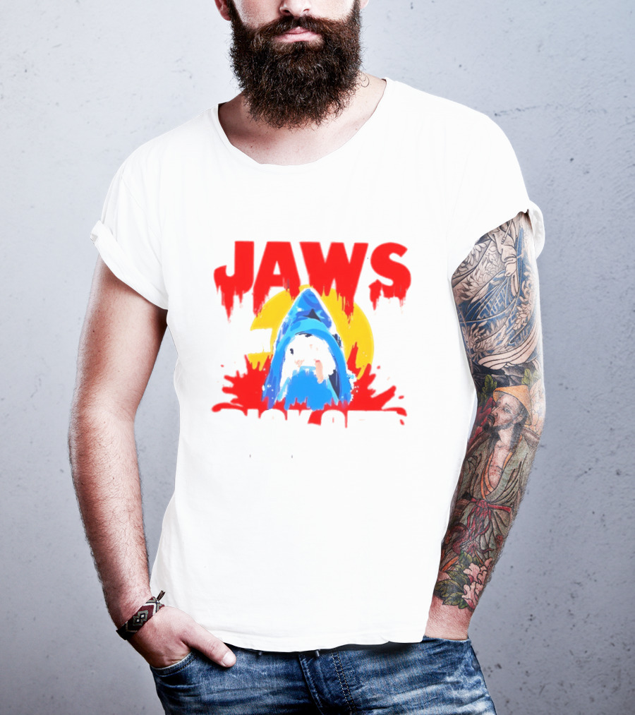 Jaws Bit My Dick Off Amity Island New England Shark Attack T-Shirt