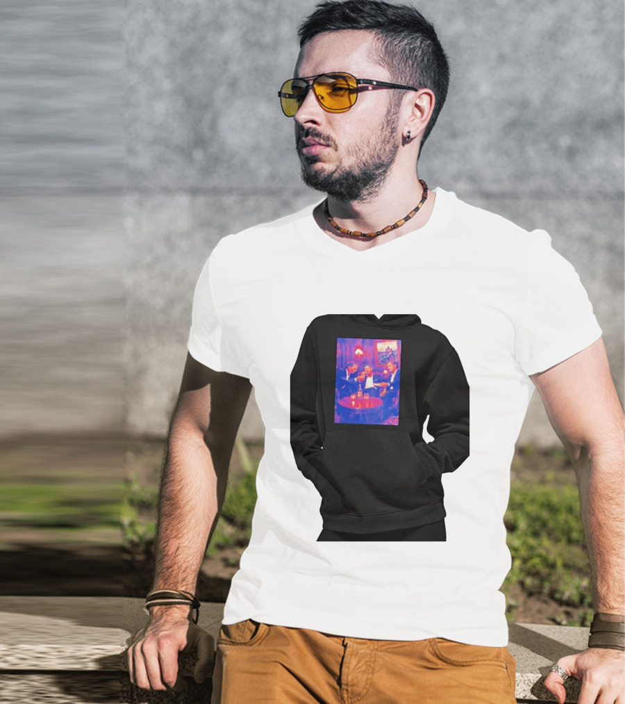 Rafael Nadal Novak Djokovic Roger Federer Tennis Legends The Big Three Iconic Gathering T-Shirt