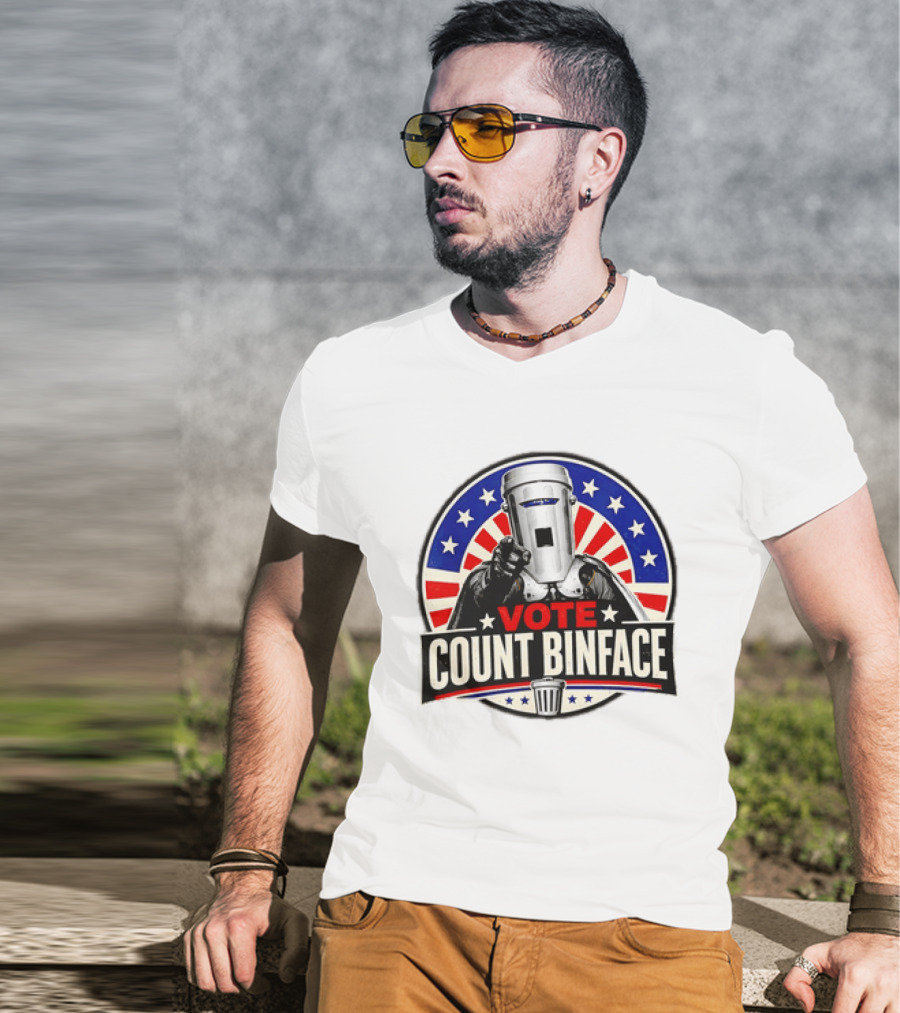 Vote Count Binface UK Politics Satirical Election T-Shirt