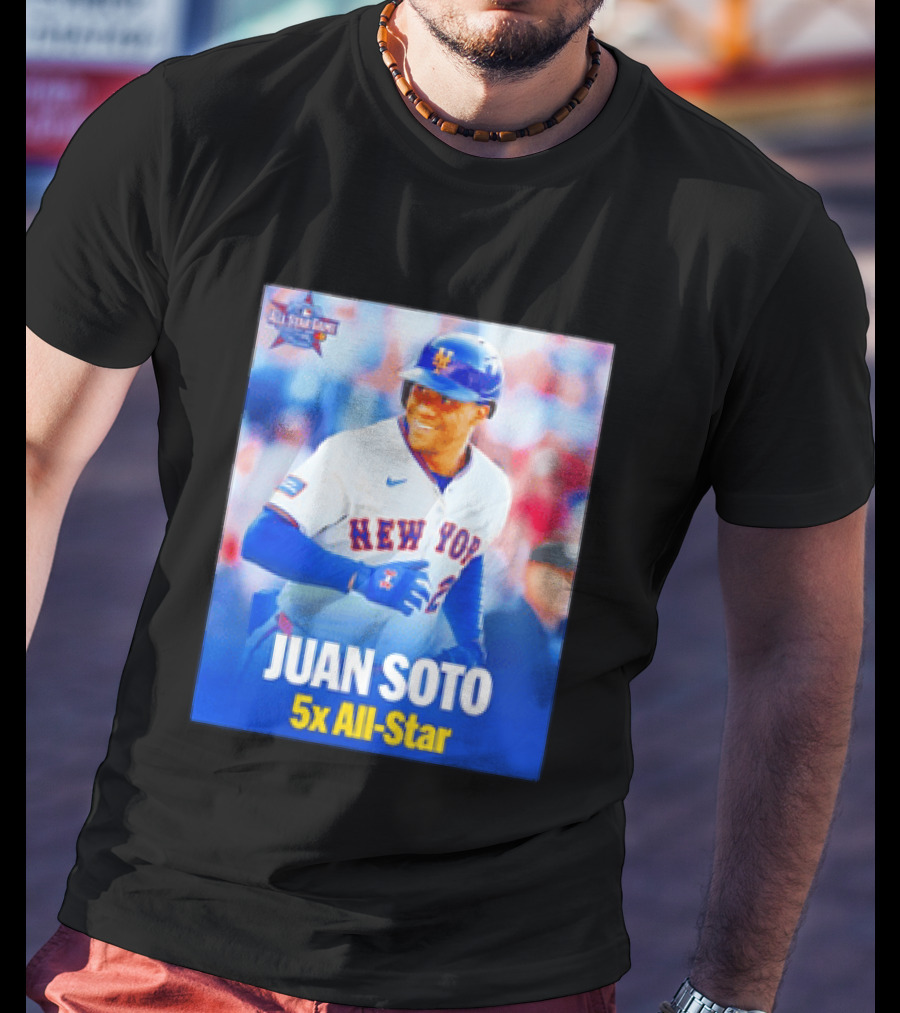 All Star Game 2026 New York Mets Juan Soto 5x All Star T-Shirt